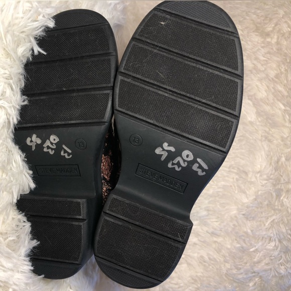 Steve Madden Brown and Black Studded Combat Boots - Picture 13 of 16